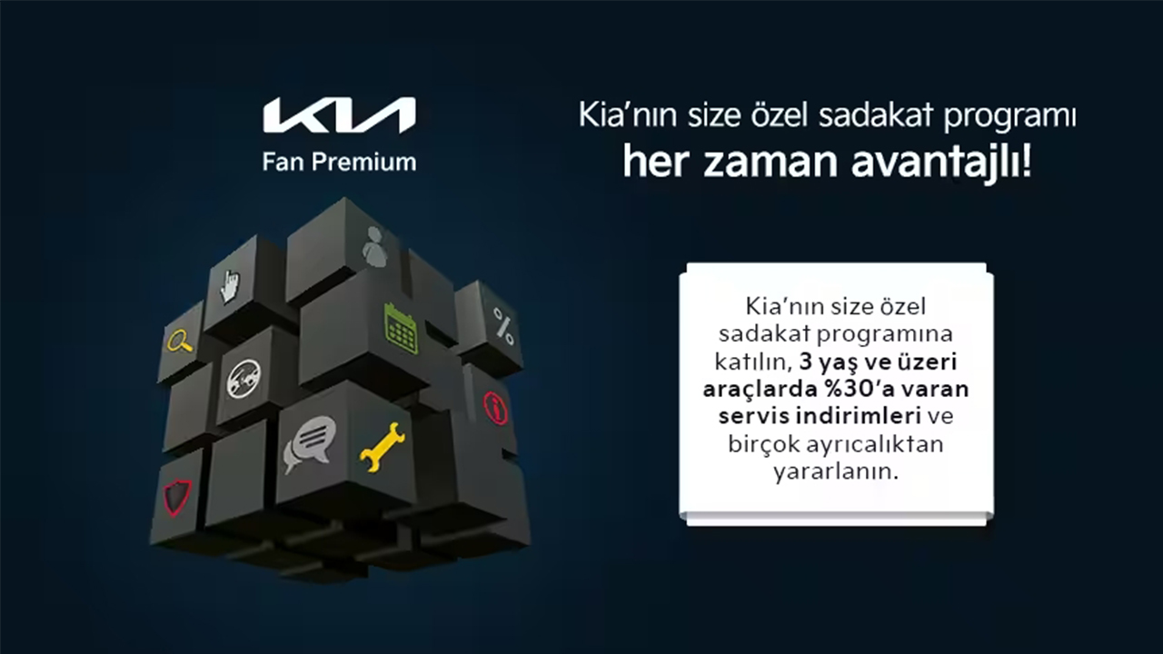 KIAFAN Club'a Kayıt Olanlara %30' a Varan Servis İndirimi.